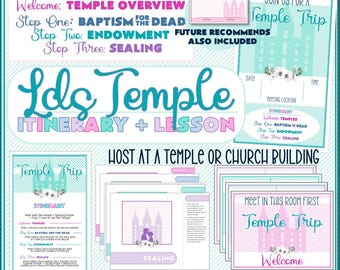 Latter Day Saint Temple ""Trip"": Gastgeber im Tempel oder an einem anderen Ort." Kind Bügelstunde. Reiseplan und Lesson Aids & Future Temple empfehlen