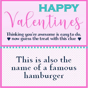 Valentines Printables Guessing Valentines Guess the candy Happy Valentines DIY Valentines image 9