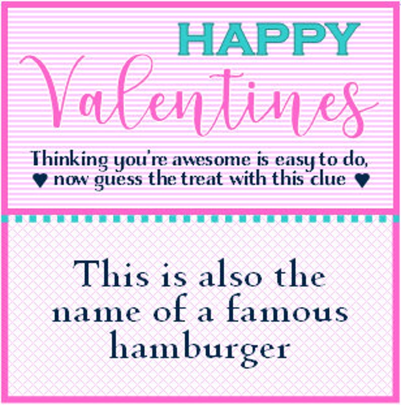 Valentines Printables Guessing Valentines Guess the candy Happy Valentines DIY Valentines image 9