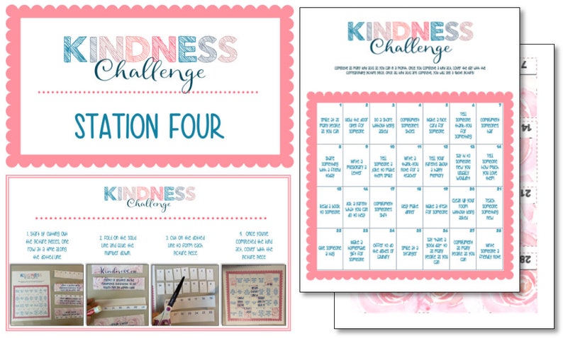 Kindness Workshop and Challenge Primary Activity Days Idea Teach kindness Instant Download image 5