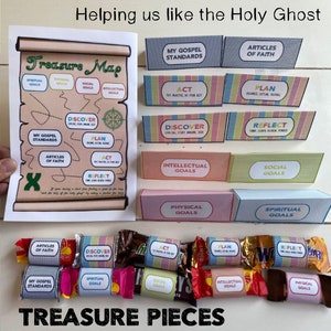 Treasure Hunt and Lesson for Primary Goals Latter Day Saint New Program Instant Download image 2