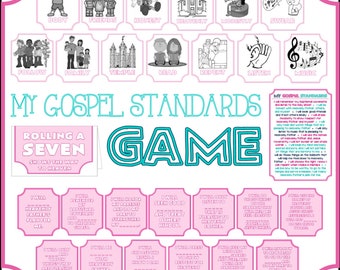 My Gospel Standards Game - Learning and Living the Gospel - Activity Days, Family Home Evening, Sunday School....