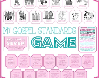 My Gospel Standards Game - Activity Days, Family Home Evening, Sunday School....