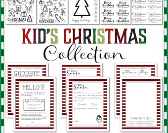 Weihnachtsmann Buchstaben, Elf Buchstaben, Freundlichkeit Färbung, Countdown, Elf Planung, Geschenk Tags - große Weihnachtskollektion - SOFORTIGER digitaler Download