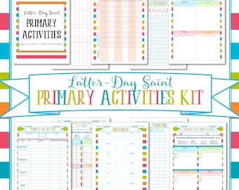 Primary Activities and Goals Kit - Instant Download - with Planning Meeting Handouts