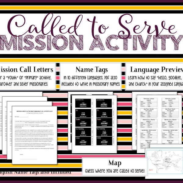 Called to Serve Printable Sign Etsy