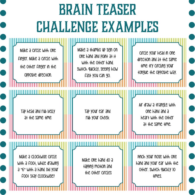 Primary Goals Activity Brain Teaser Challenges, Brainstorming and Ideas Review image 5
