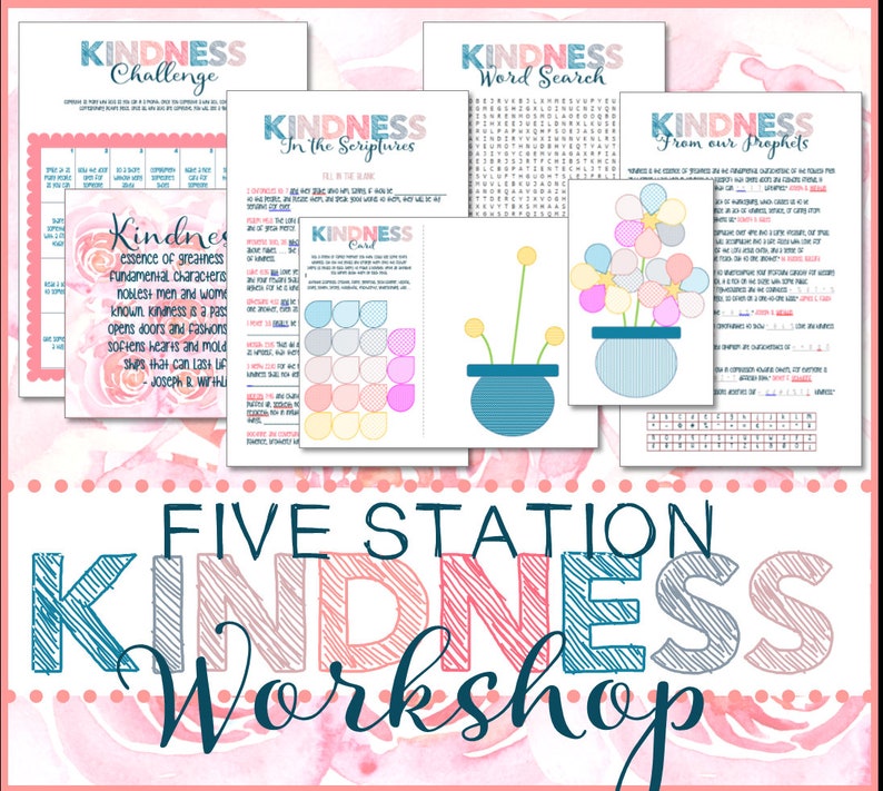 Kindness Workshop and Challenge Primary Activity Days Idea Teach kindness Instant Download image 1