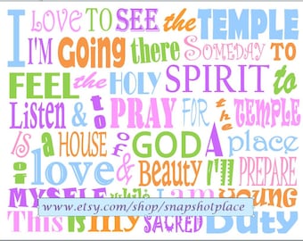 I Love To See The Temple Subway Art