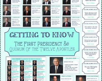 Getting to Know Presidency & Apostles - Great General Conference Time Activity - PowerPoint and Worksheets - Updated Feb 2026