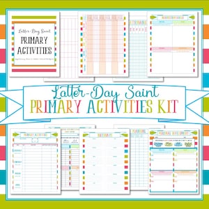 Latter-Day Saint Primary Activities Kit (Instant Download)