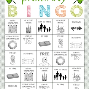 Primary Bingo Game Holiday Themed Primary Activity, Family Home Evening, Sunday School. image 5