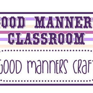 Good Manners School Instant Download image 5