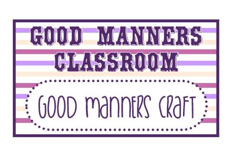 Good Manners School Instant Download image 5