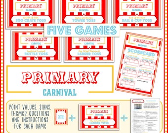 Primary Carnival - Latter Day Saint Primary Activity - Games and Gospel Learning