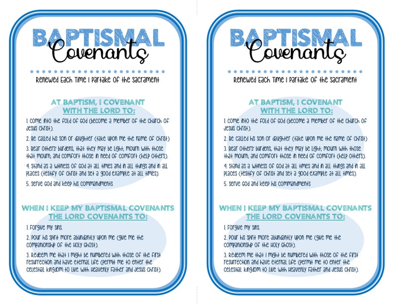 Baptismal Covenants jeoparty and Handout. Paper AND Powerpoint Version ...
