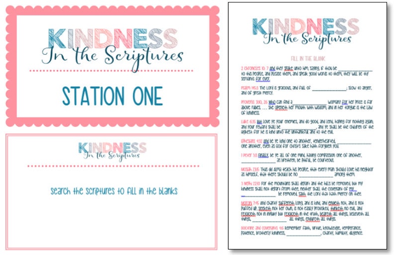 Kindness Workshop and Challenge Primary Activity Days Idea Teach kindness Instant Download image 2