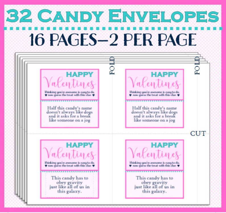 Valentines Printables - Guessing Valentines - Guess the Candy Happy ...