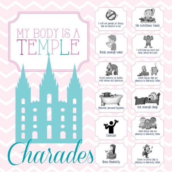 My Body Is A Temple - Activity Days, Sharing Time, Family Home Evening, Sunday School....