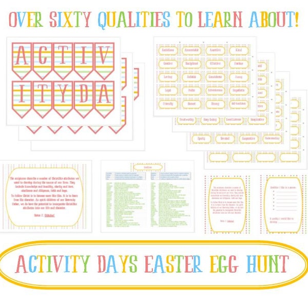 Activity Days Easter Egg Qualities Hunt - Serving Others