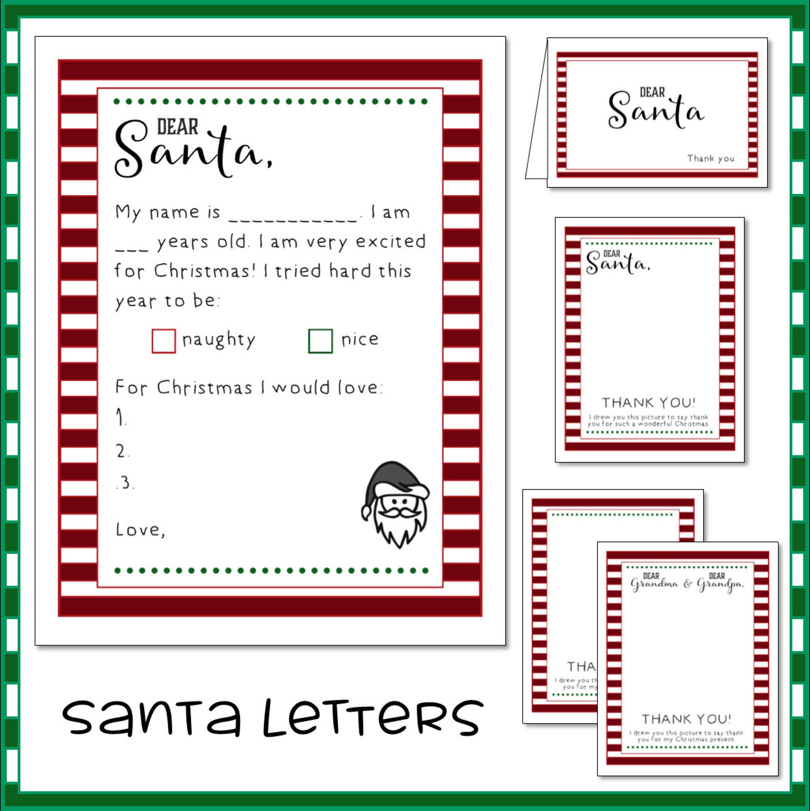 Santa Letters Elf Letters Kindness Coloring Countdown Elf Etsy
