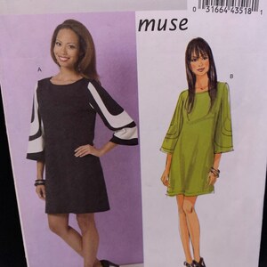Butterick B5522 Size 8-14 Misses Dress by Muse OOP! Uncut! Factory Folds!