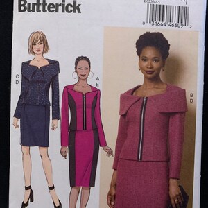 Può includere: Un cartamodello per un set di gonna e giacca. Il cartamodello è per le taglie 6-8-10-12-14. Il cartamodello è di Butterick e il numero del cartamodello è B6256/A5.