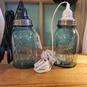 1 DAY SHIP Hanging Mason Jar Pendant Light Kit 11' cord Small Mouth Mason Jar Lid Twisted cloth cord option Mother's Day Gift US Made No Jar