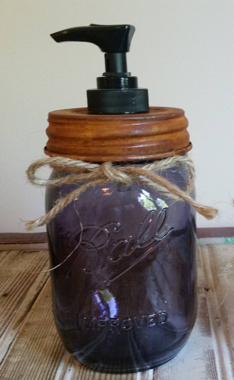 Mason Jar Soap Pump Dispenser Rust Lid Plastic Soap Pump Etsy
