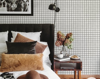 Buffalo Check Peel and Stick Wallpaper, Gingham Plaid