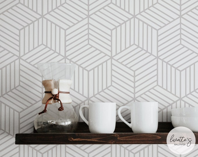 Trendy removable wallpaper delivered worldwide by Livettes on Etsy