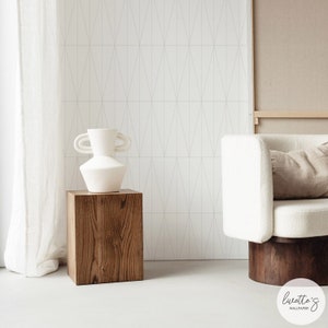 Minimalistic Wallpaper Peel And Stick Geometric Wallpaper Abstract Triangle Wallpaper  Neutral Color Wallpaper Simple Living Room Wall Decor