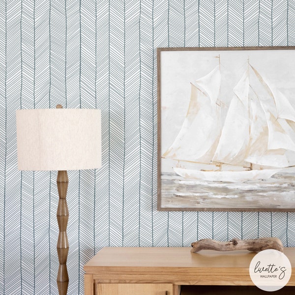 Windy Color Herringbone Removable Wallpaper, Geometric Self Adhesive Wallpaper and Traditional Wallpaper