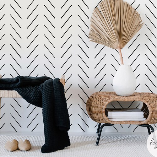 Scandinavian Style Removable Wallpaper Available in Self Etsy