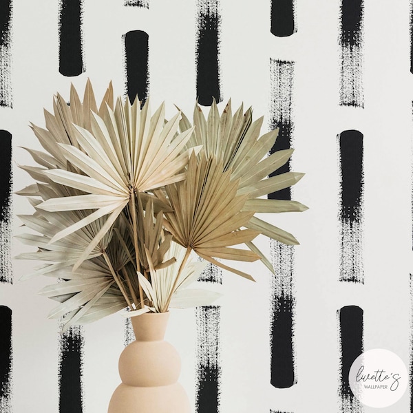 Abstract Piano Brush Stroke Design Wallpaper, Timeless Home Decor, Traditional or Removable Wallpaper