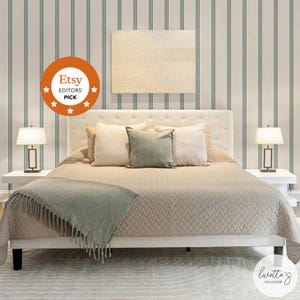 Striped Wallpaper Minimal Wallpaper Green Peel And Stick Wallpaper Green Striped Wallpaper Accent Wall With Stripes Bedroom Wallpaper