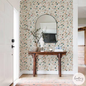 Terrazzo Wallpaper Colorful Wallpaper Elegant Peel And Stick Wallpaper Stone Wallpaper Classy Wallpaper Multicolor Wallpaper Rock Wall Paper