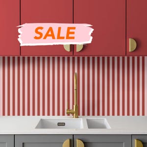 Stripe Peel and Stick Backsplash: Removable Non Vinyl DIY Kitchen Panel