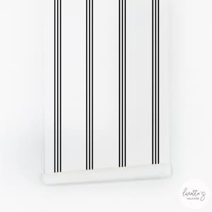 Minimal Stripes Removable Wallpaper / Self Adhesive or Traditional Wallpaper
