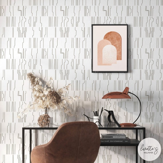 Buy Geometric Drawing Lines Wallpaper Mid Century Modern Inspired Online in India - Etsy Buy Geometric Drawing Lines Wallpaper Mid Century Modern Inspired Online in India - Etsy