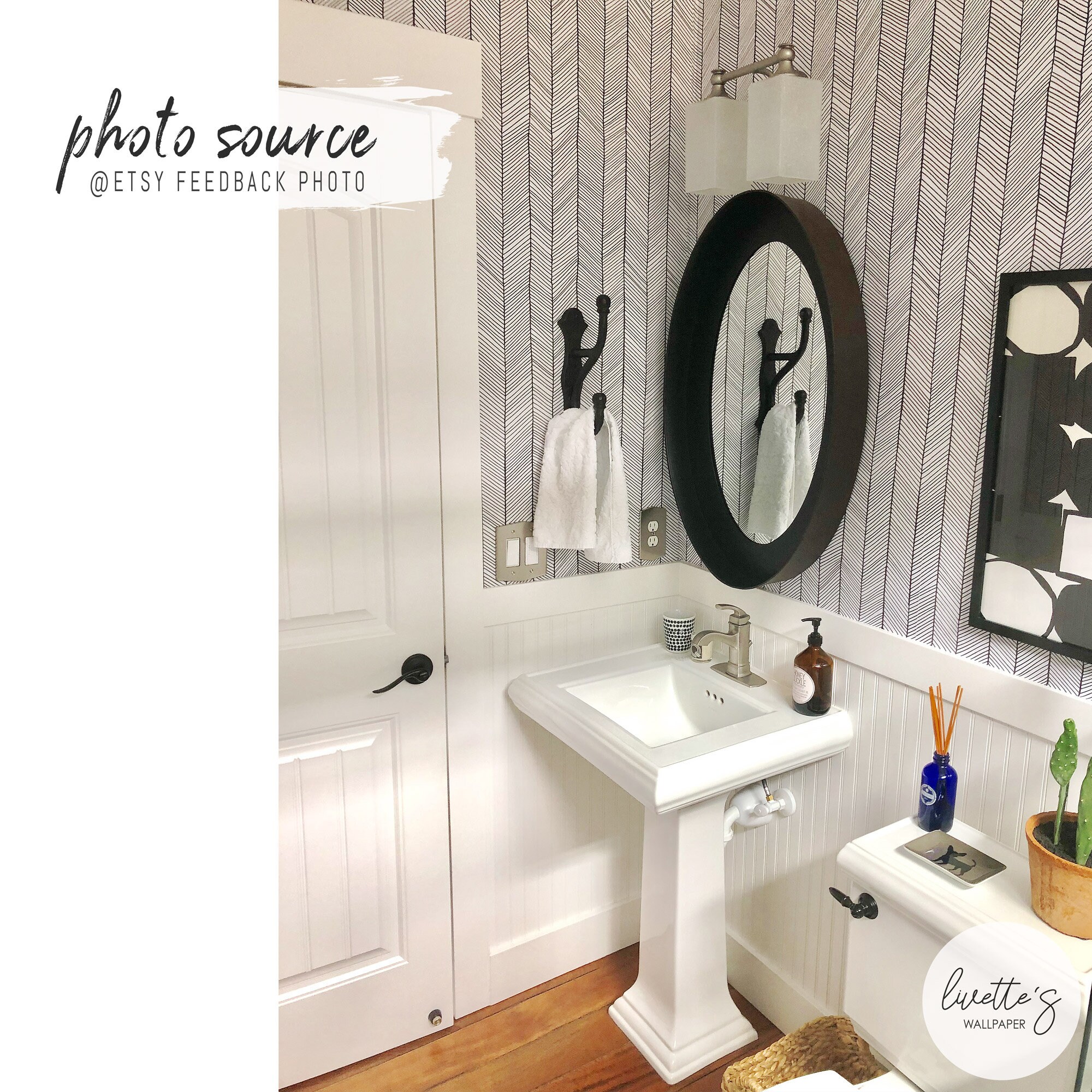 Black Herringbone Removable Wallpaper Geometric Self Adhesive Etsy Canada