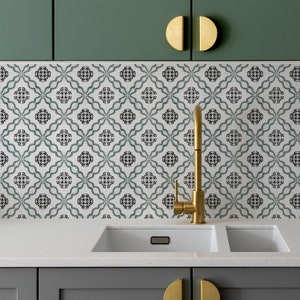 Backsplash Tile For Stove Peel And Stick Kitchen Tile Wall Panel For Bathroom Backsplash Retro Sticker Behind Vanity Laundry Room Wall Decor