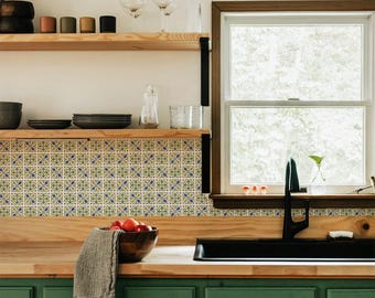 Spanish Inspired Backsplash Peel And Stick Spanish Tile Design