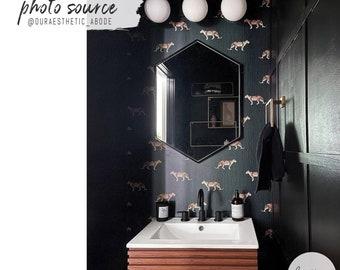 Eklektische Leopard Design Abnehmbare Tapete Tier Wandkunst Druck Traditionelles oder Peel & Stick Wallpaper material