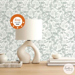 Botanical Wallpaper Floral Peel And Stick Wallpaper Living Room Wallpaper Ideas Classic Wallpaper Mint Green Wallpaper Peony Wallpaper