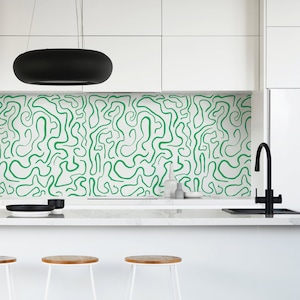 Peel And Stick Kitchen Backsplash Tiles Abstract Lines Behind Stove Removable Backsplash Ideas For Bathroom DIY Backsplash Panel Kitchen