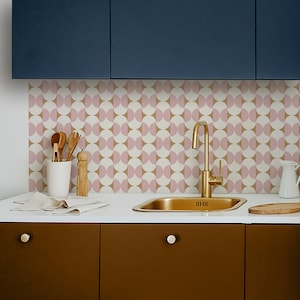 Kitchen Geometric Print Tile Backsplash Tile Sticker Peel And Stick Kitchen Backsplash Ceramic Tiles Kitchen Ceramic Tile Decor Wall Decal