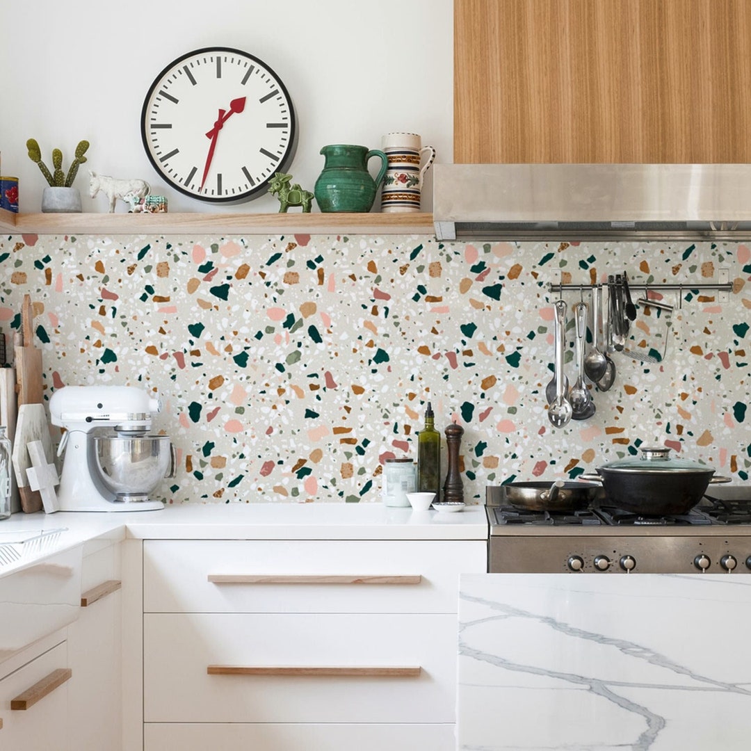 Peel and Stick Kitchen Backsplash Ideas for Bathroom Backsplash Vinyl ...