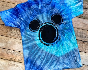 Koszulki Tie Dye Disney na Halloween 2025 - Koszulki rodzinne Disney - Koszulki Disney - Koszulki rodzinne pasujące do siebie - uszy myszy - Boo Bash
