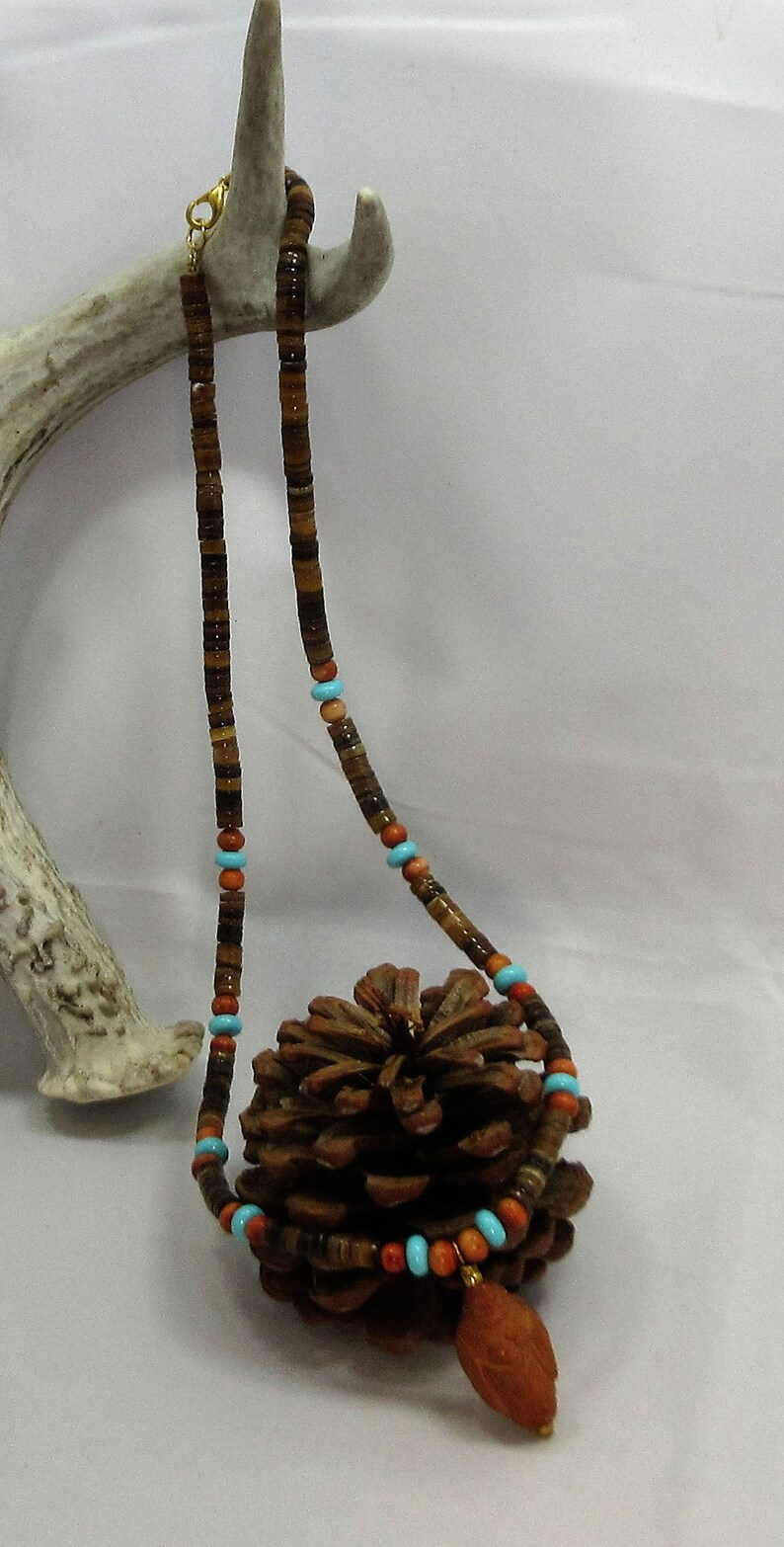 Monk Bead Necklace Antique Carved Monk Bead Buddhist Etsy